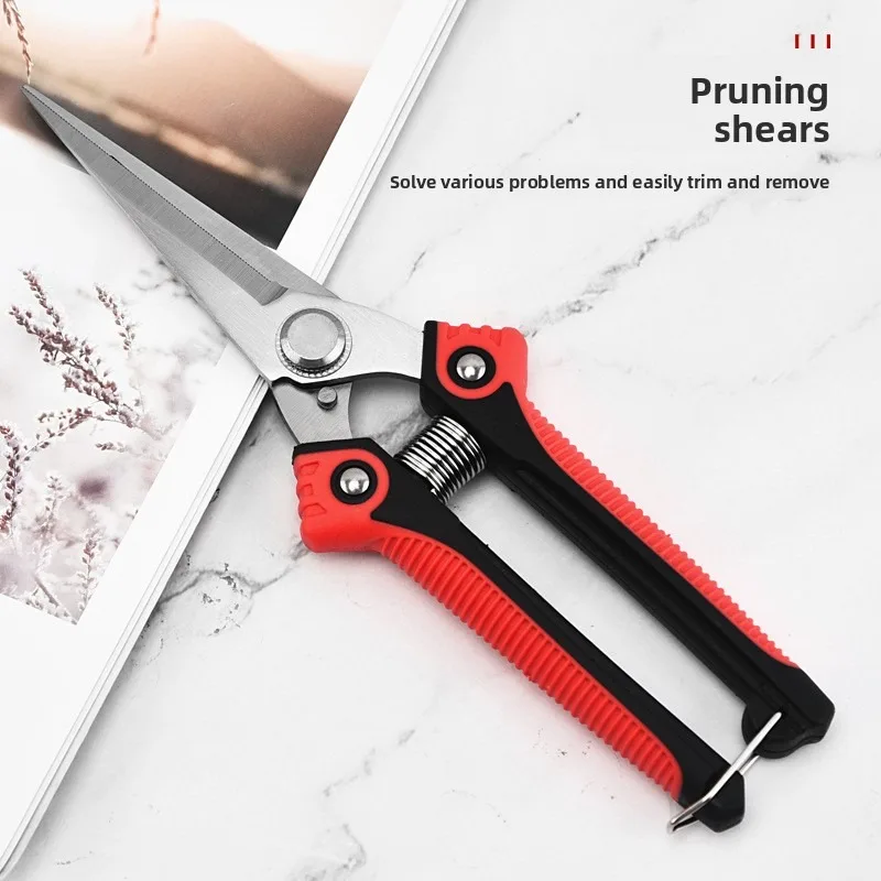 

Stainless Steel Pruning Shears Sharp Branch Scissors with Non Slip Handle for Garden Fruit Tree Trimming Tools
