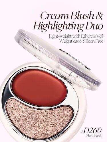 Imagen 2 del producto JOOCYEE Colorete en crema y resaltador Duo