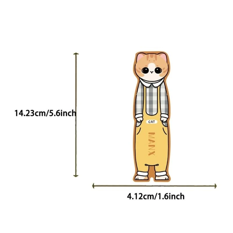 30Pieces Cats Animal Paper Bookmarks Boekpagina Divider For Book Lover Reader 601F