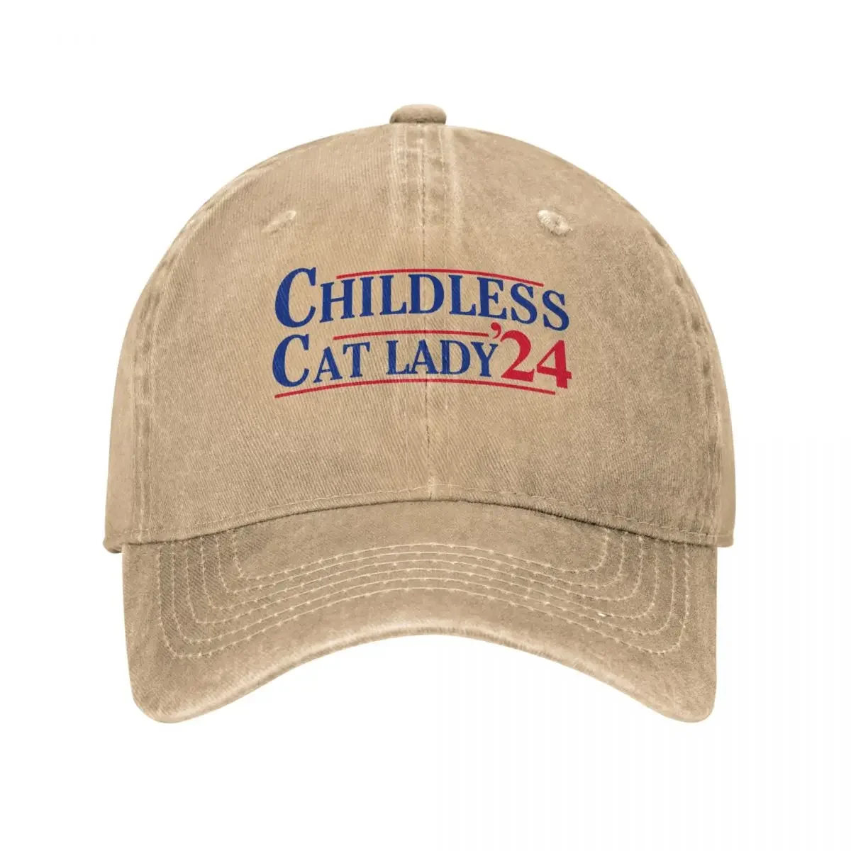 Childless Cat Cat Lady' 24 Distressed Washed Casquette Baseball Caps Men Women Y2K Outdoor Summer Hats