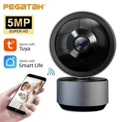 Nuova telecamera IP Tuya 5MP Wifi telecamere di videosorveglianza HD visione notturna Audio bidirezionale Auto Tracking Cloud Smart Home Camera