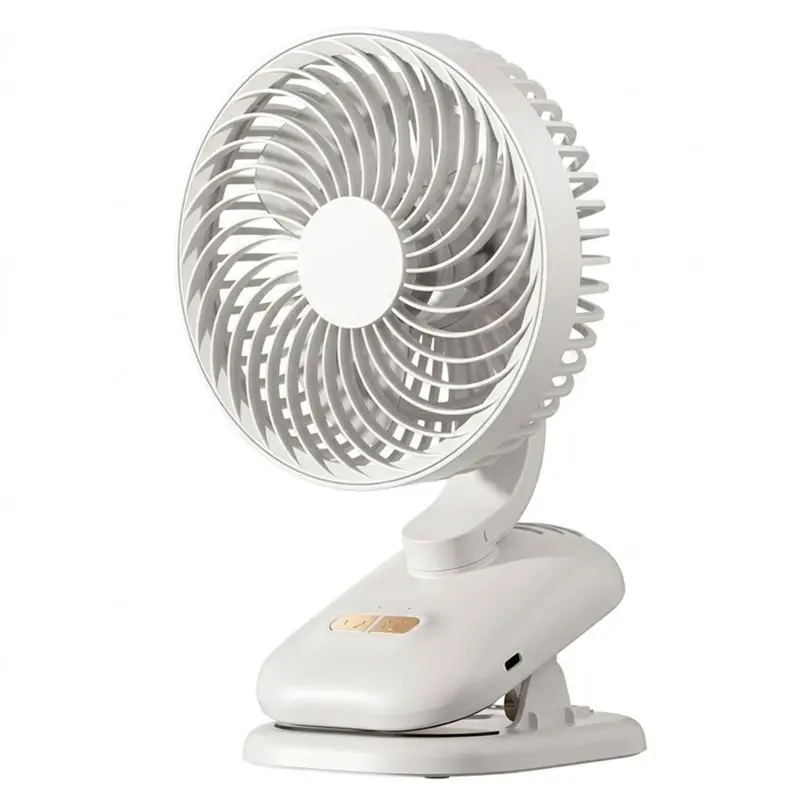 BABZ Clip on Fan Rechargeable Portable Fan 1800mAh 4 Speeds 120° Auto Oscillation Stroller Desk Fan
