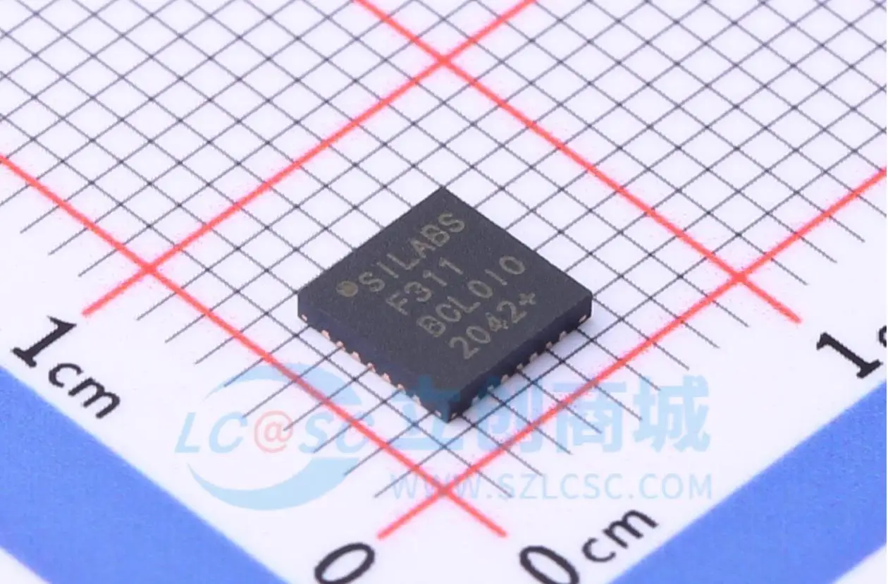 2pcs    Brand new original C8051F311-GMR C8051F311 silk screen F311 microcontroller chip QFN28