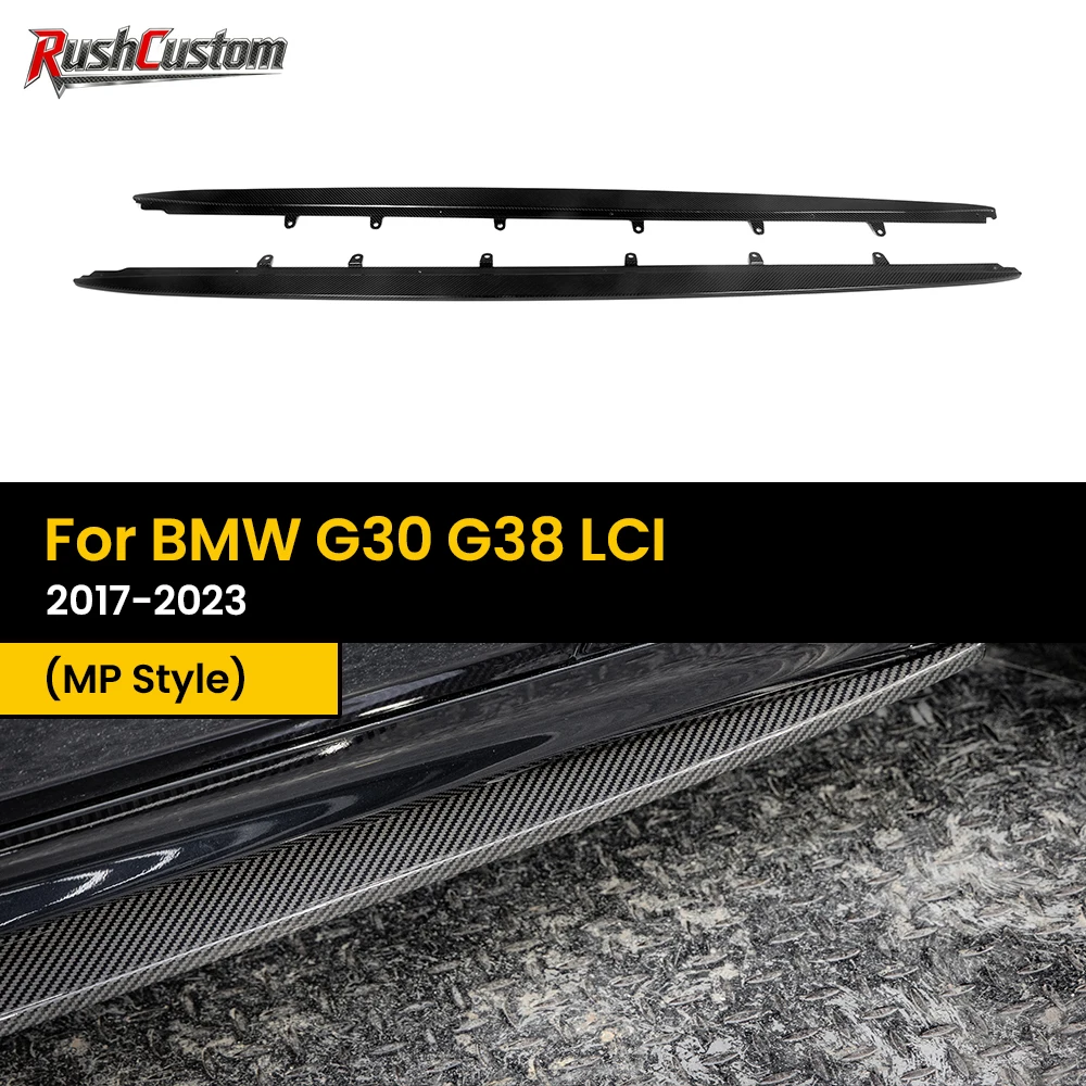

Real Dry Carbon Fiber Side Skirts for BMW G30 G31 F90/F90 LCI MP Style 2017-2023 2Pcs/Set