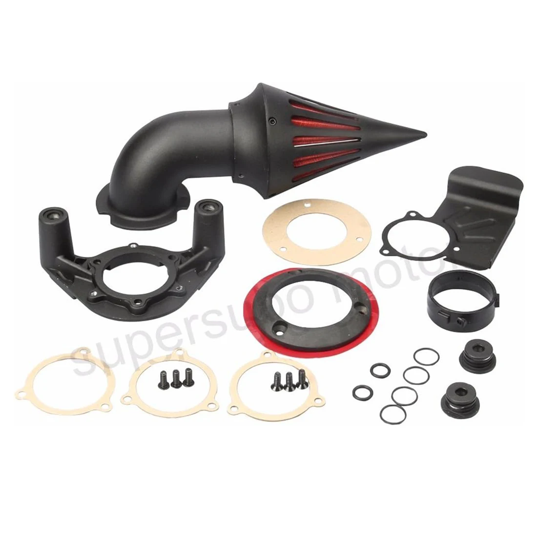 Black Air Cleaner Kit Harley electra glide air Intake sysytem road glide air Filter Harley Touring models 2008-2012