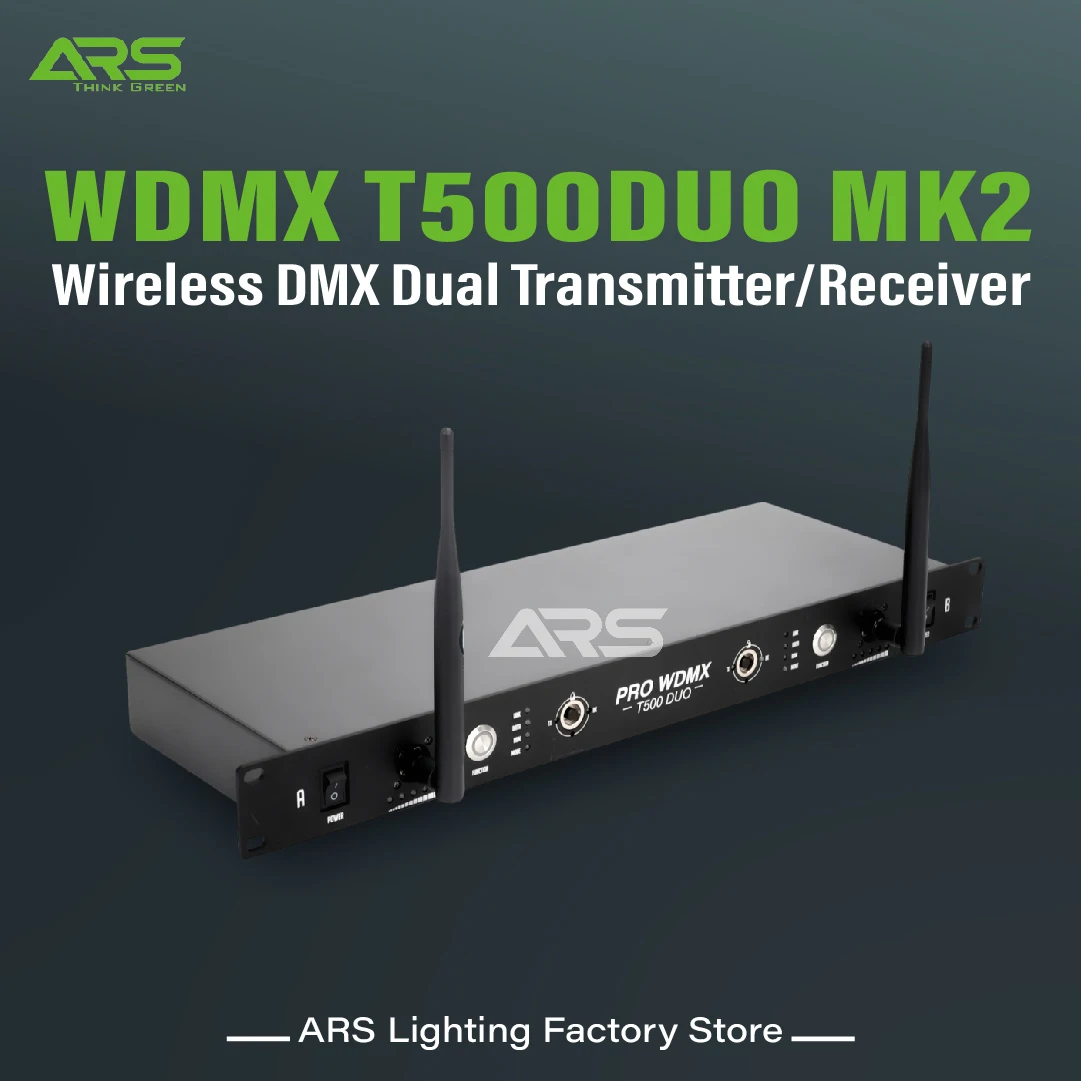 

2.4GHz Wireless DMX512 Transmitter Receiver Transceiver Duo Stage Light Controller For LED Moving Head DJ Disco Wedding Party