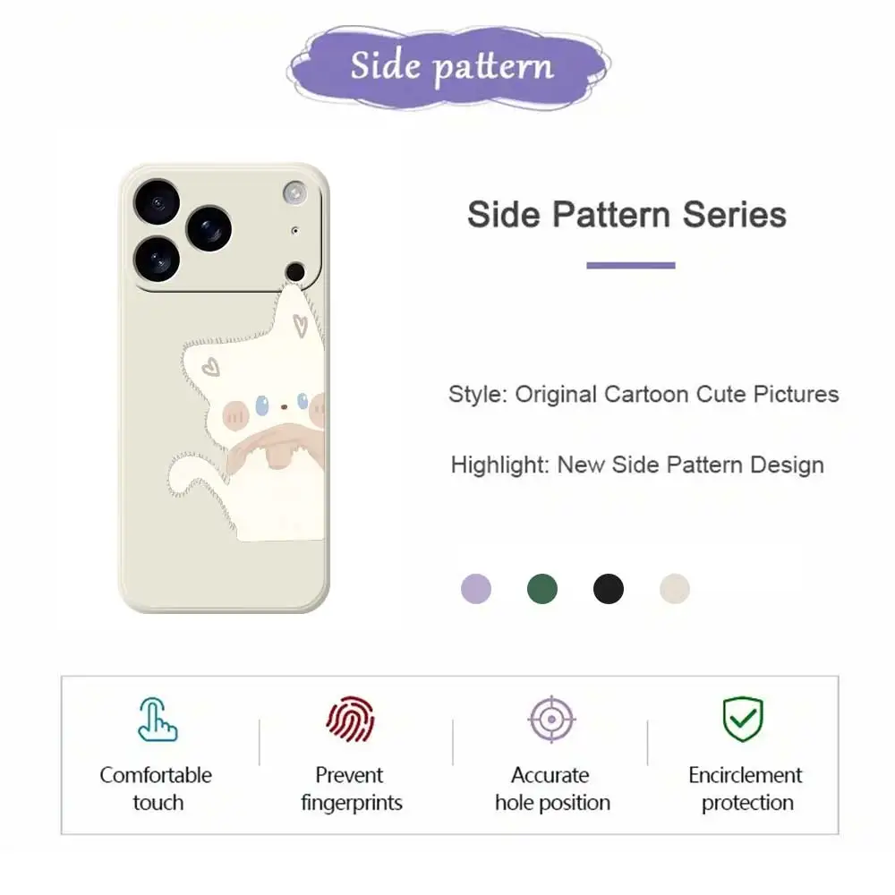 Cartoon Cat Phone Case For iPhone 17 Pro Max 17 Air 16 15 14 13 12 11 Pro Max XS Max 7 8 Plus 16e 16 15 Plus TPU Cover Coque