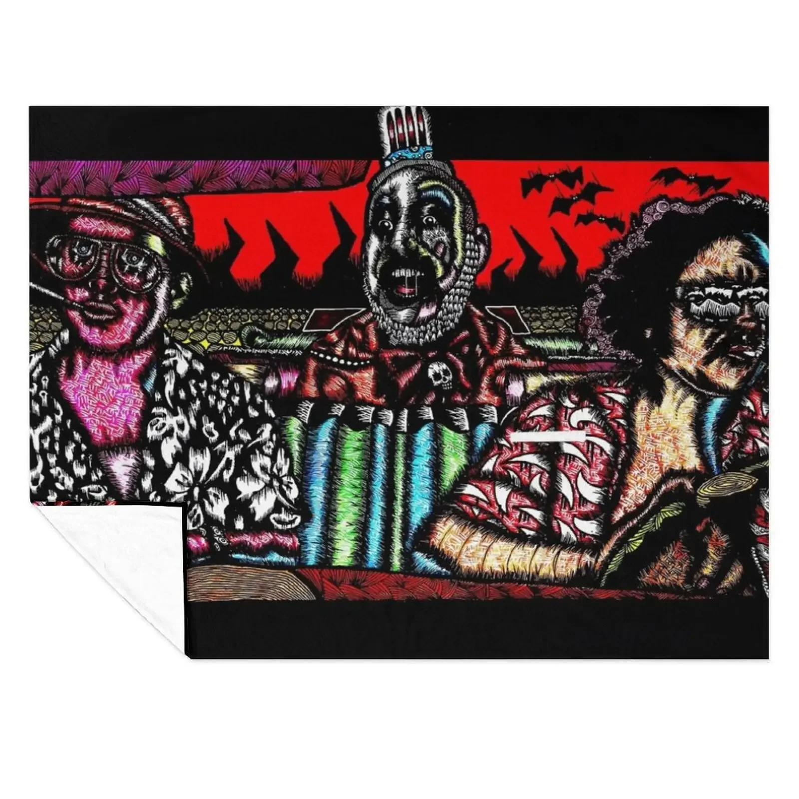 

BAT COUNTRY FT CAPTAIN SPAULDING Throw Blanket Vintage christmas gifts Thin Warm Blankets