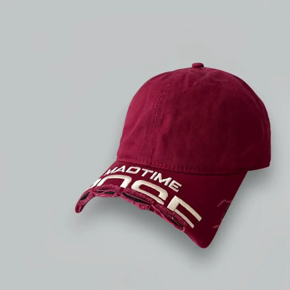 Vintage Washed Cotton Baseball Hat Broken Brim Unisex Casual Streetwear Soft Top Sunshade Breathable Summer Hip Hop Cap view 6