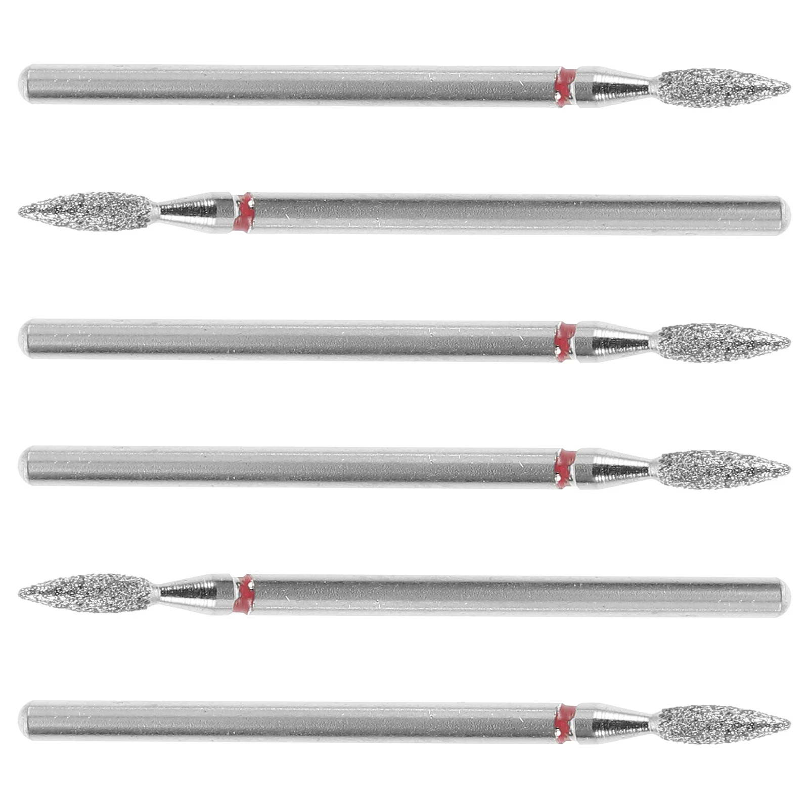 Brocas para uñas de acero profesional, cabezales de molienda para eliminación de cutículas, accesorios de herramientas de manicura, juego de cuidado de uñas, 6 uds.