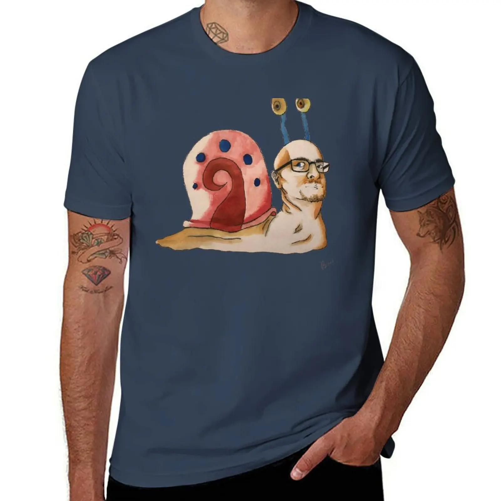 Gary the Snail T-Shirt oversized anime stuff luxury t-shirt vintage clothes mens white t shirts