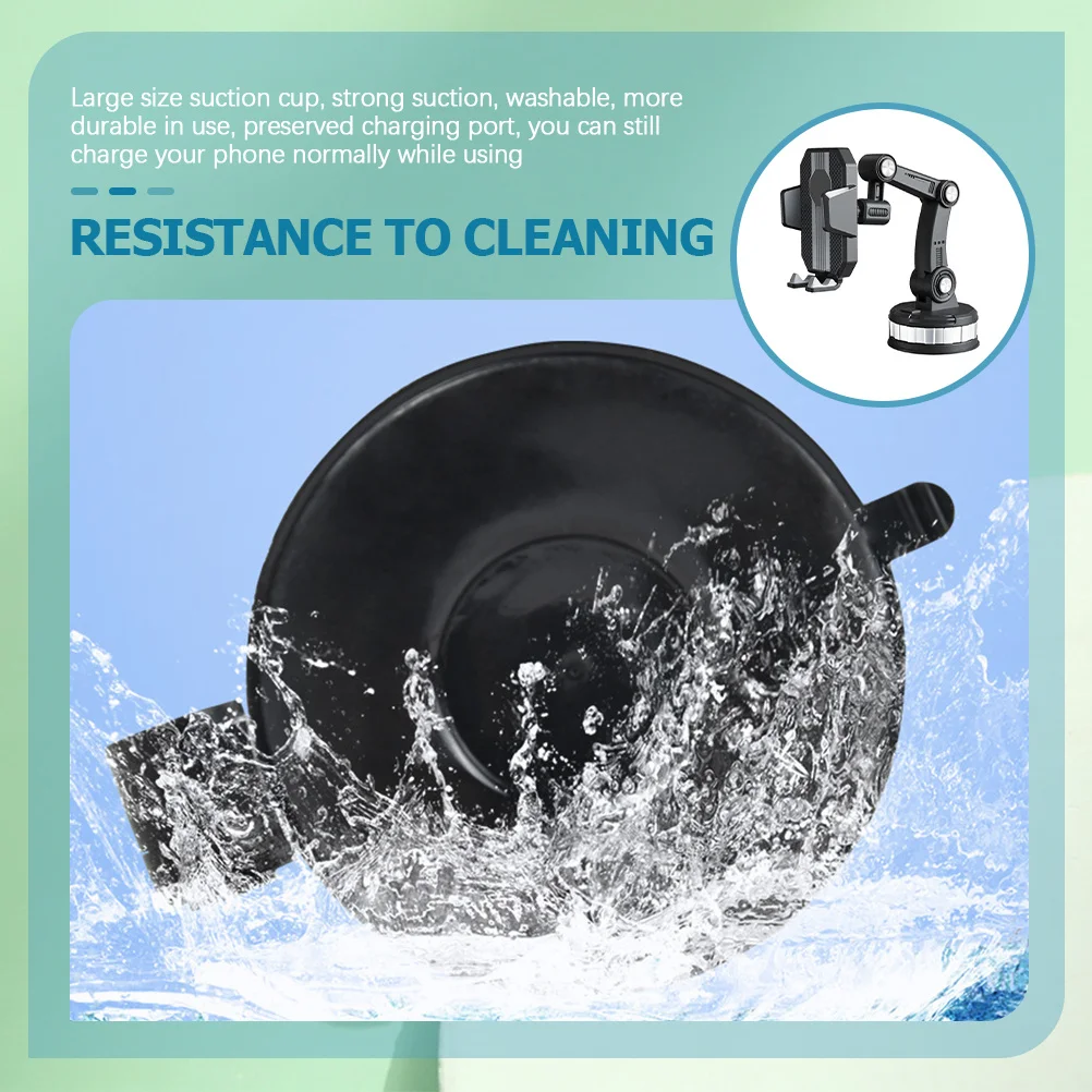 

Car Phone Stand Suction Cup Adjustable Rotation Lock Sturdy Holder Large Suction Cup Washable Phone Bracket for Car GPS