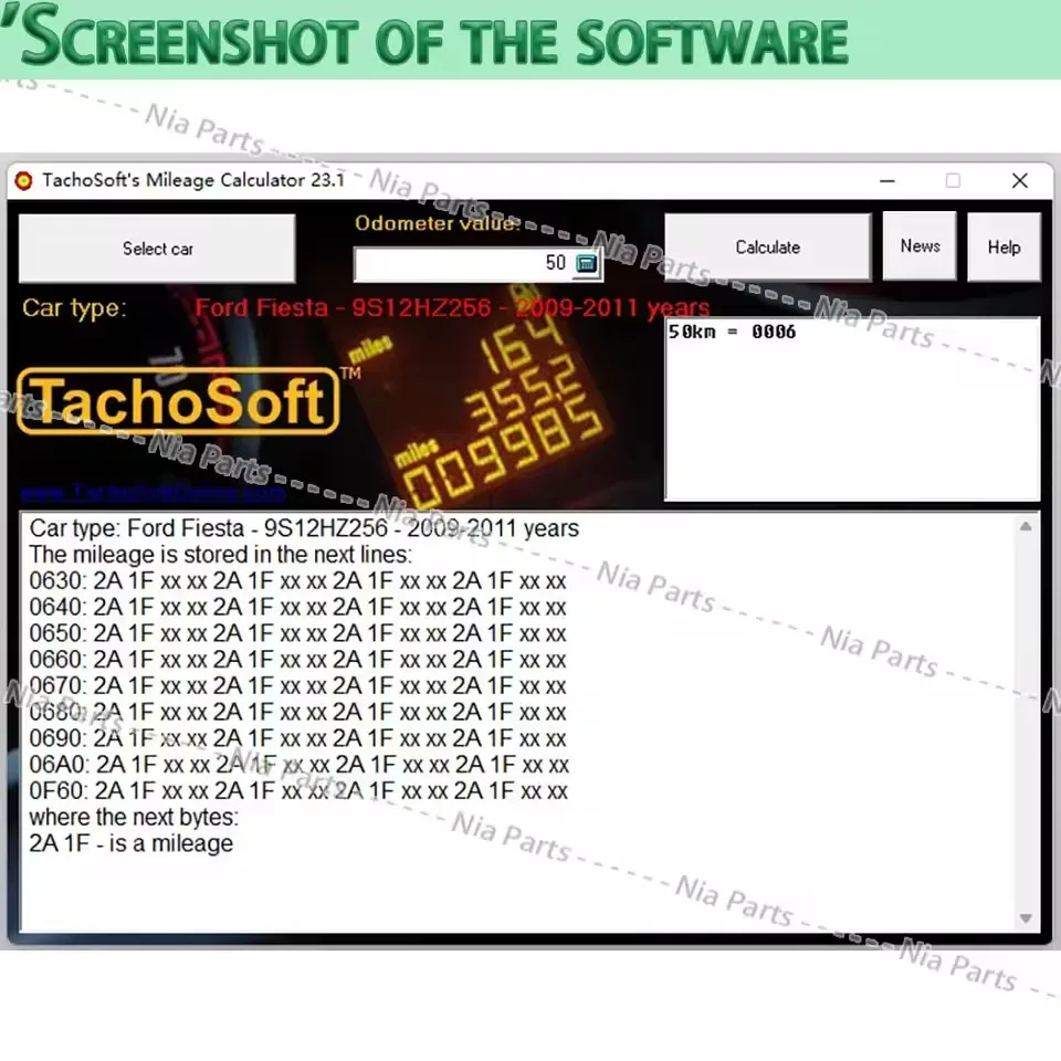 آلة حاسبة الأميال الناعمة لعام 2025 آلة حاسبة الأميال الناعمة TachoSoft 23.1 برنامج البرمجة do korekcii wybiegu Pešna versionja obsługuje