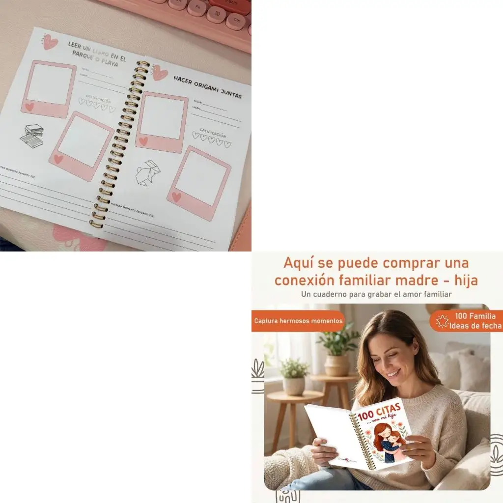  Mother Daughter Memory Journal In Spanish 100 Special Date Moments Recording Notebook For Daily Journaling Drawing