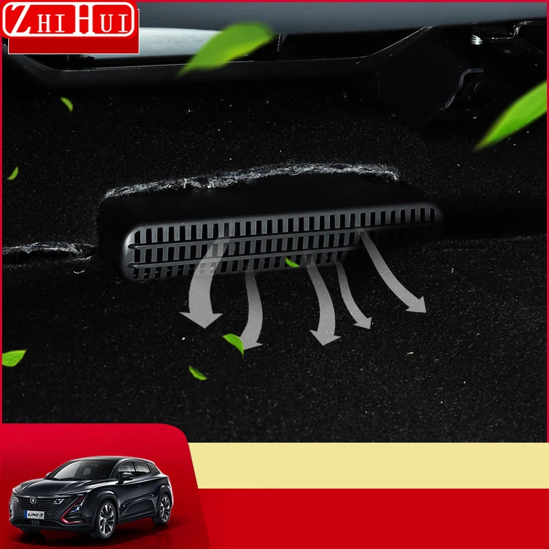 

For Changan UNI-T UNIT 2024 2021-2023 Car Styling Rear Row Seat Air Outlet Cover ABS Protective Shield Modificated Accessories