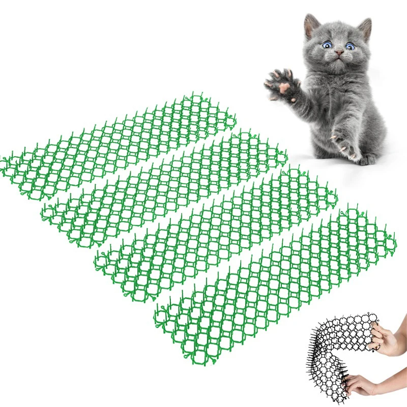 Gardening Cat Scat Mat Repellent Mat Anti-Cat With Prickle Strips Spikes Straps Deterrent Keep Cat Dog Away Digging Pet Supplies