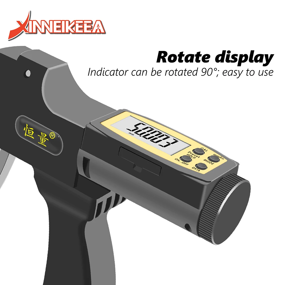 Hand-held Digital Display Three-Claw Internal Micrometer Stainless Steel Inlaid Carbide Three-Point Inner Diameter Ruler 6-30mm