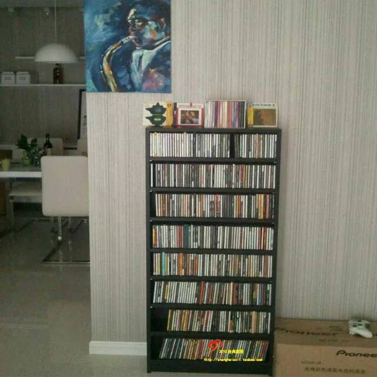 8-layer Nordic Minimalist Style CD Shelf Storage Cabinet