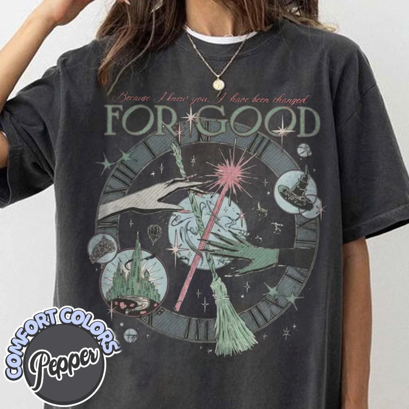 Potdemiel Wicked Changed for Good Shirt, Chemise à balai à gravité défaire, parce que je vous le nouveau que j'ai été changé pour une bonne chemise