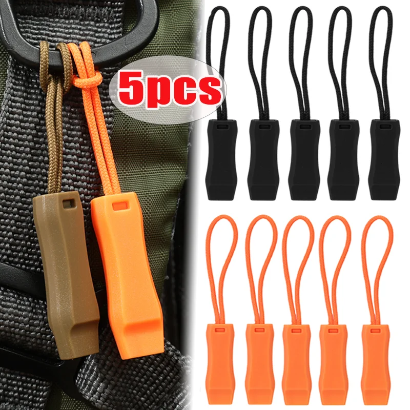 

5 шт. пластиковый аварийный выживание открытый двухчастотный многофункциональный свисток для водных видов спорта двойная труба с аксессуаром для хвостовой веревки