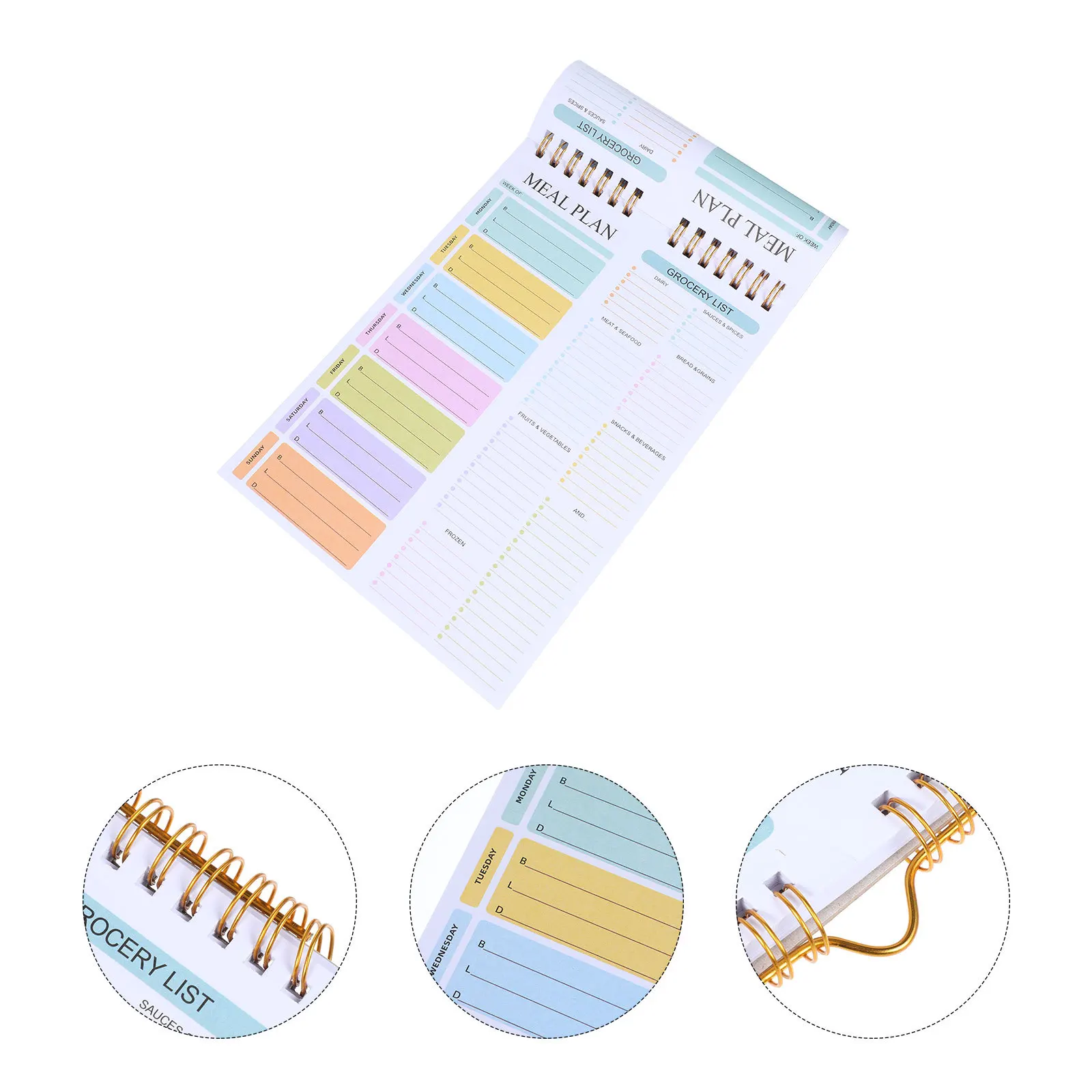 Notebook Meal Log Daily Nutrition Journal Weight Loss Planner Fitness Organizer Healthy Lifestyle