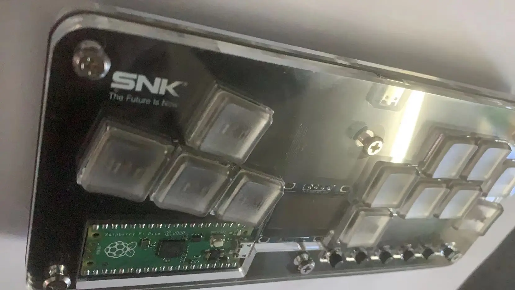 Mando de juegos de estilo Arcade para PS3/PC, minimando luminiscente colorido, fighboard MX Mixbox