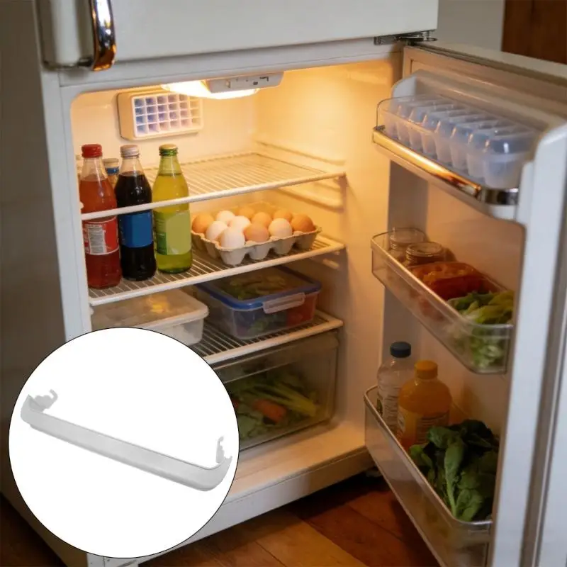   Clear Refrigerator Shelf Replacement Rapid Assembly Plastic Material 9.5Cm Depth Efficient Structure