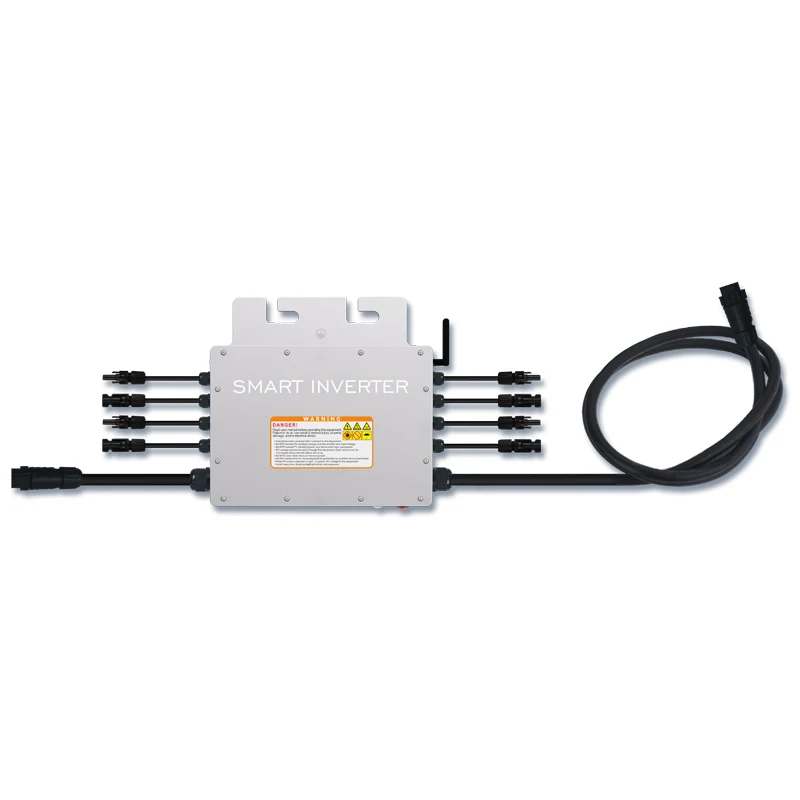 1200W/1400W Smart On-Grid Tie WiFi Micro Inverter Phone APP Remote Monit DC20-60V To AC120V 230V Auto Compatible Solar Invertor