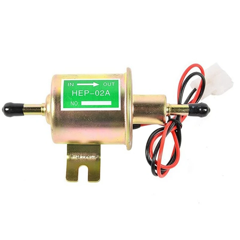 HEP-02A Universal 12V Fuel Pump Electric Gas Low Pressure Crude Oil Pump