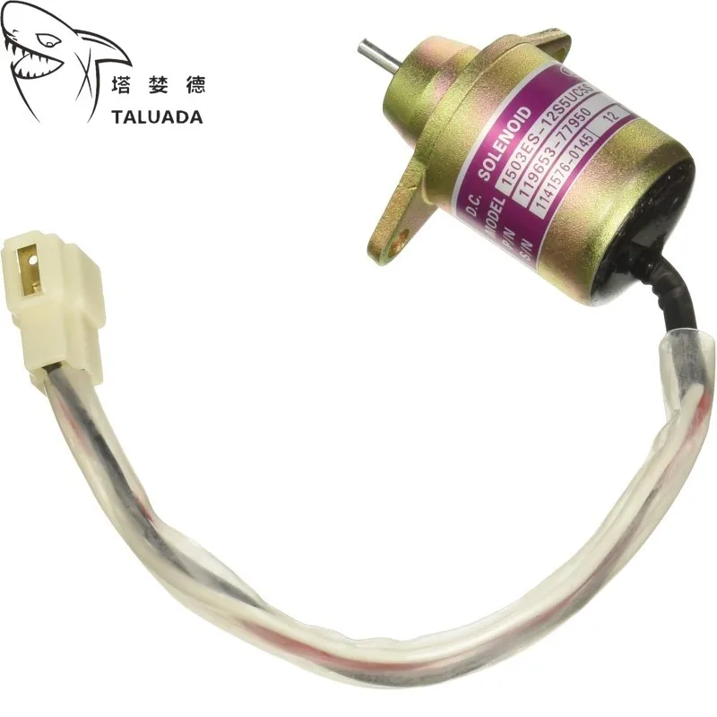 

12 В запорный электромагнитный клапан в сборе 1503ES-12S5SUC5S для гидравлического соленоида Yanmar, электромагнитное управление, высокое качество