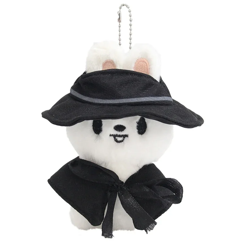 . Kawaii Mini Animal Plush Keychain with Black Cloak & Hat, Cute Stuffed Doll Bag Pendant - view 4