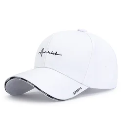 Men Women Embroidered Letter SunShade Breathable Baseball Cap Summer Outdoor Sport Sunscreen Curved Brim Adjustable Hat A31