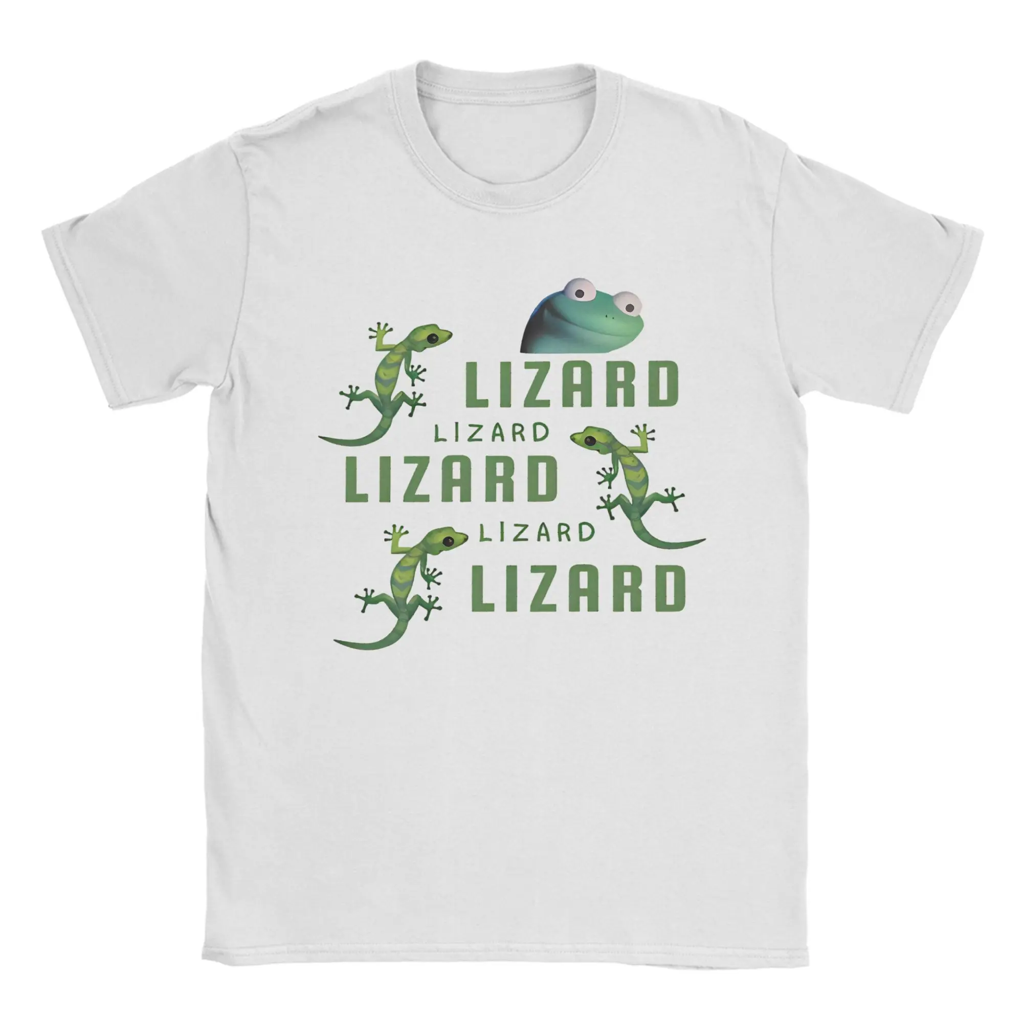 Lizard Elios Meme T-Shirt for Men Women Vintage 100% Cotton Tees Crewneck Short Sleeve T Shirt Gift Idea Tops