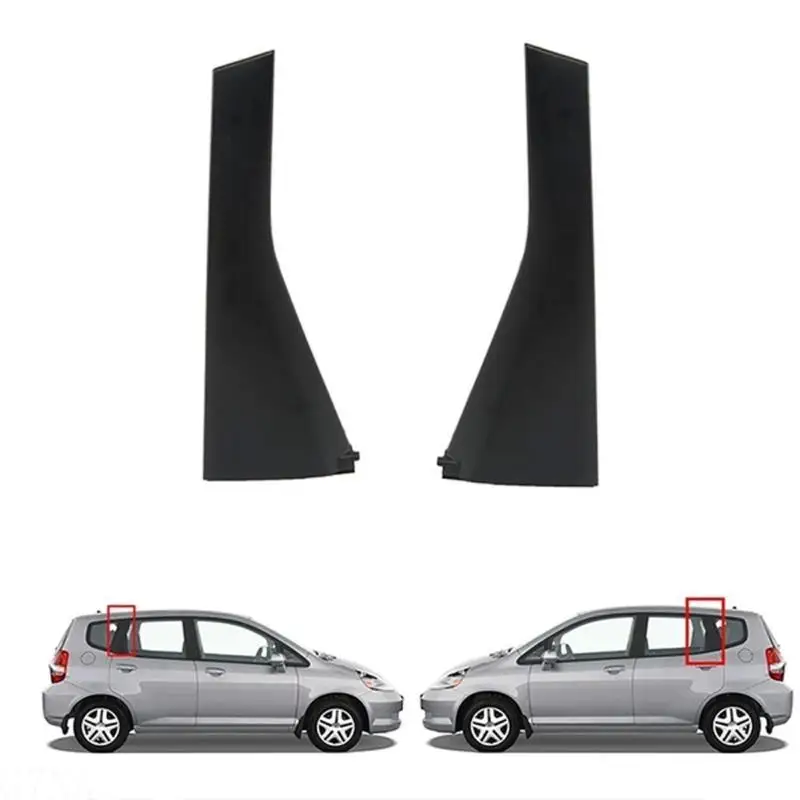 

1pc Left/Right Rear Door Outer Pillar Garnish Trim Panel for FIT JAZZ GD1 GD3 2003-2008 Replace 72721-SAG-H00 72761-SAG-H00
