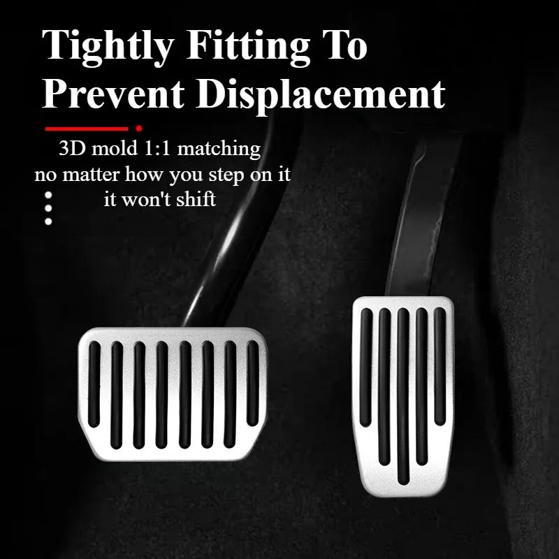 

A Pair Suitable For Tesla Model3/Y Brake Accelerator Pedal Kit No Need to Drill Holes Easy Install Fit Together Protective Cover
