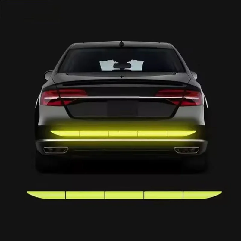 Car Sticker Reflective Warning Safety Tape Anti Collision Reflective Decal Rearview Mirror Decoration Night Safety Protection