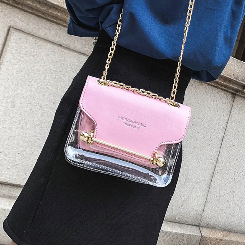 Fashion Bags for Women Crossbody Bag Mini Purse Woman Handbag Designer Clear bags Ladies Transparent Bags Purses Black Chain bag