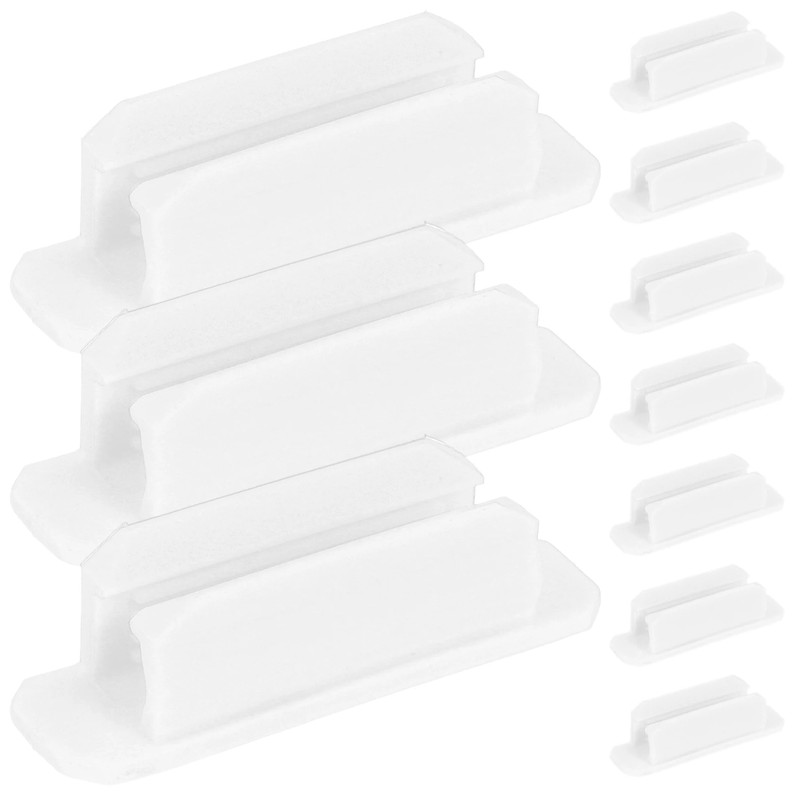 

10pcs Silicone Holder Clips Adhesive Whiteboard Marker Holders Desk Pen Clamps Wall Mountable Self-Sticking Pen Fixing Buckle