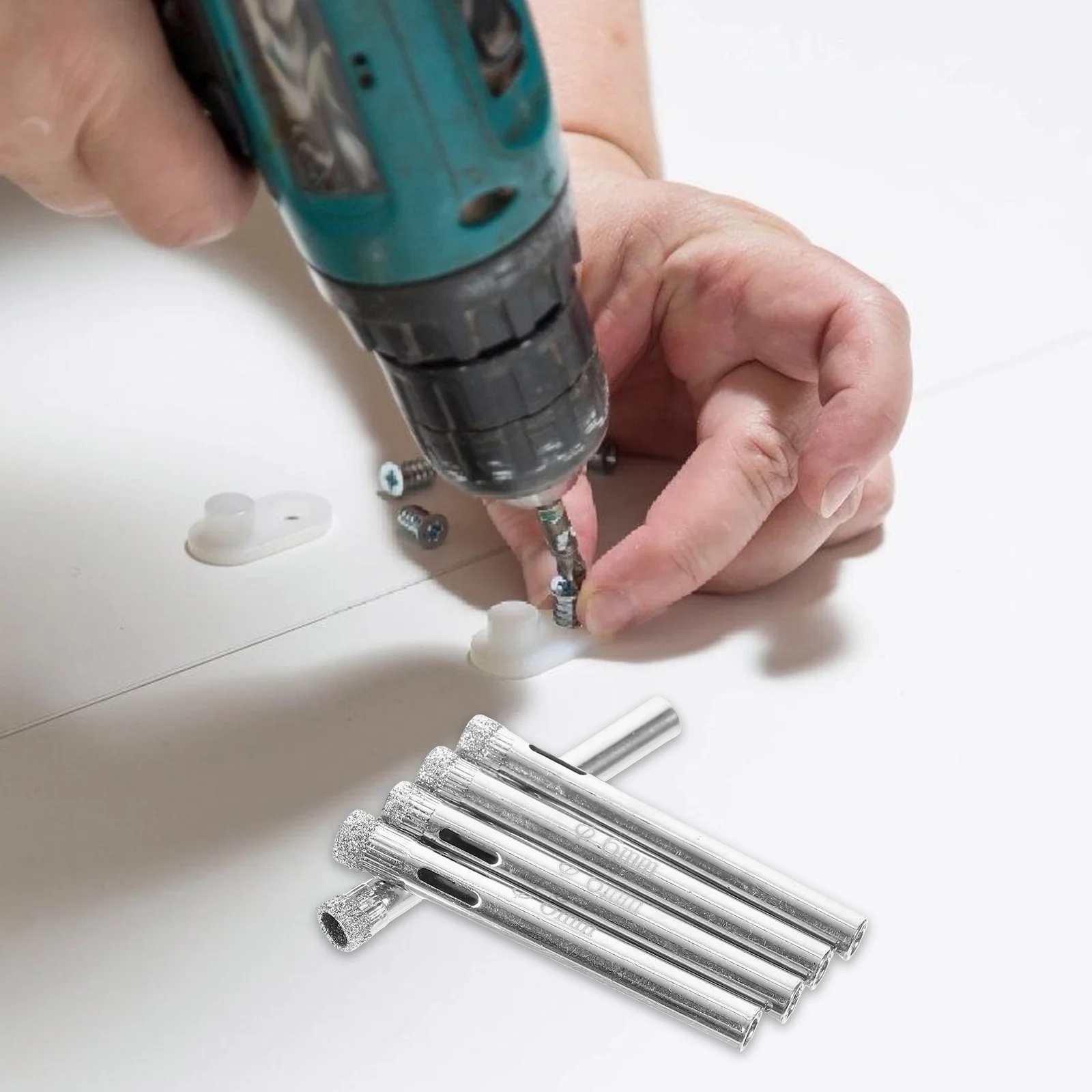 

15Pcs Diamond Drill Bits Hollow Core Drill Bits for Glass Tiles Ceramic Tile Hole Durable High Strength