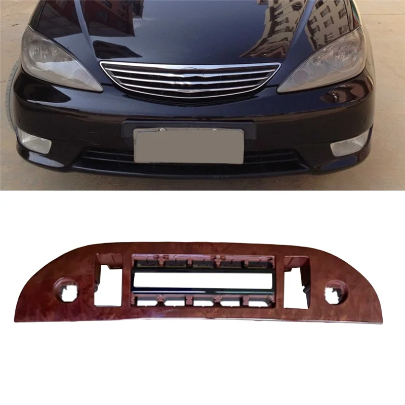 

Durable-Car Central Control Air Conditioning Panel Cover A/C Adjustment Button Frame For Toyota Camry 2002-2006 US Version