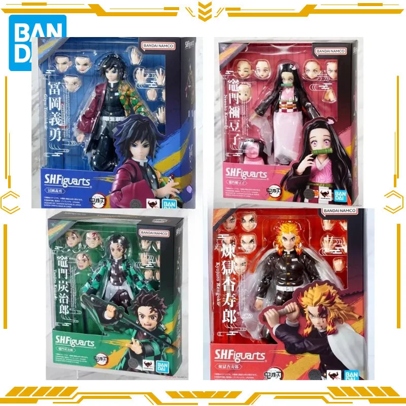 

Bandai оригинальная фигурка S.H.Figuarts Demon Slayer Rengoku Kyoujurou Kamado Tanjirou, игрушки для мальчиков и девочек, подарок