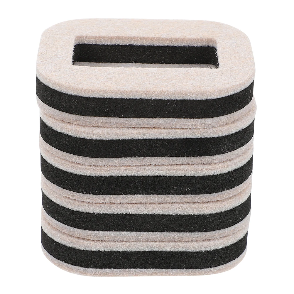 

5 Pcs Pulley Holder Desk Chair Wheel Stopper Office Casters Pads Wheels No Skid for Roller Furniture Cups Protector Leg Carpet