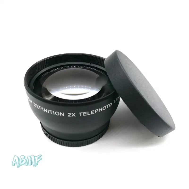 

ABMF-52Mm 2X Magnification Telephoto Lens For Nikon AF-S 18-55Mm 55-200Mm Lens Camera Black