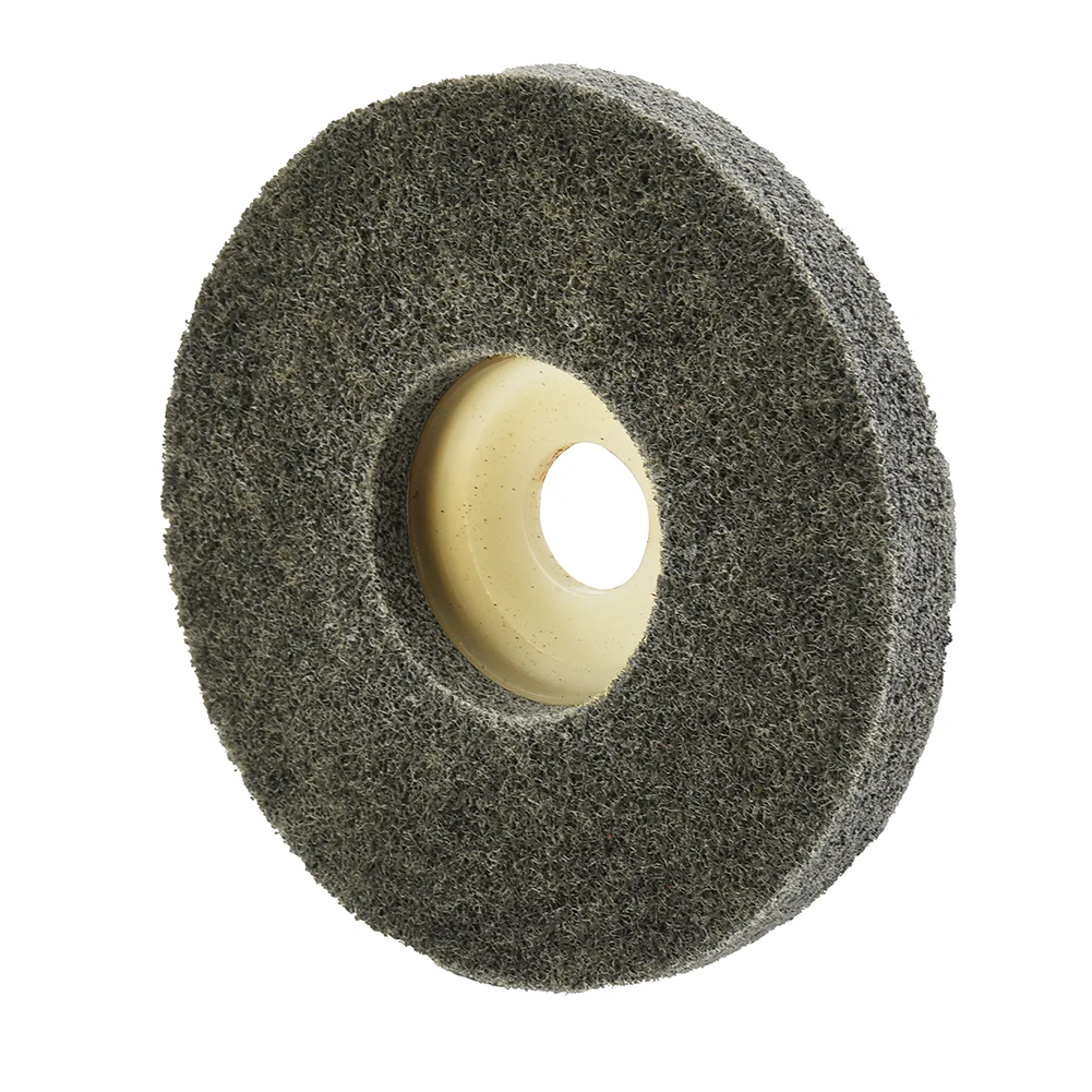 Part Practical Useful Buffing Wheel 4 Inch Abrasive Dark Gray Flap Metal Nylon Fiber Pad Tool 1pcs Buffing Wheel