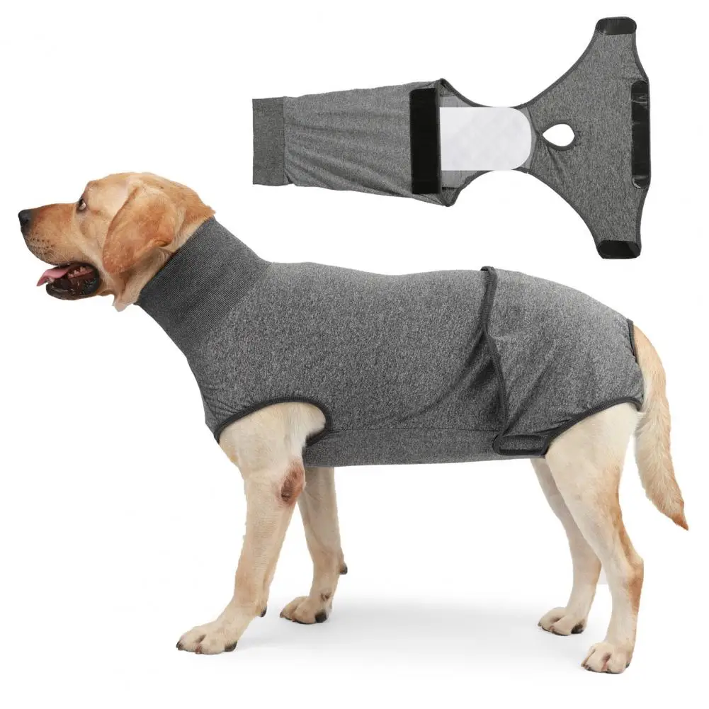 Dog Jumpsuits Pet Recovery Suit With Nappy Design Prevent Licking E-Collar Alternative Dog Surgical Recovery Suit After Surgery