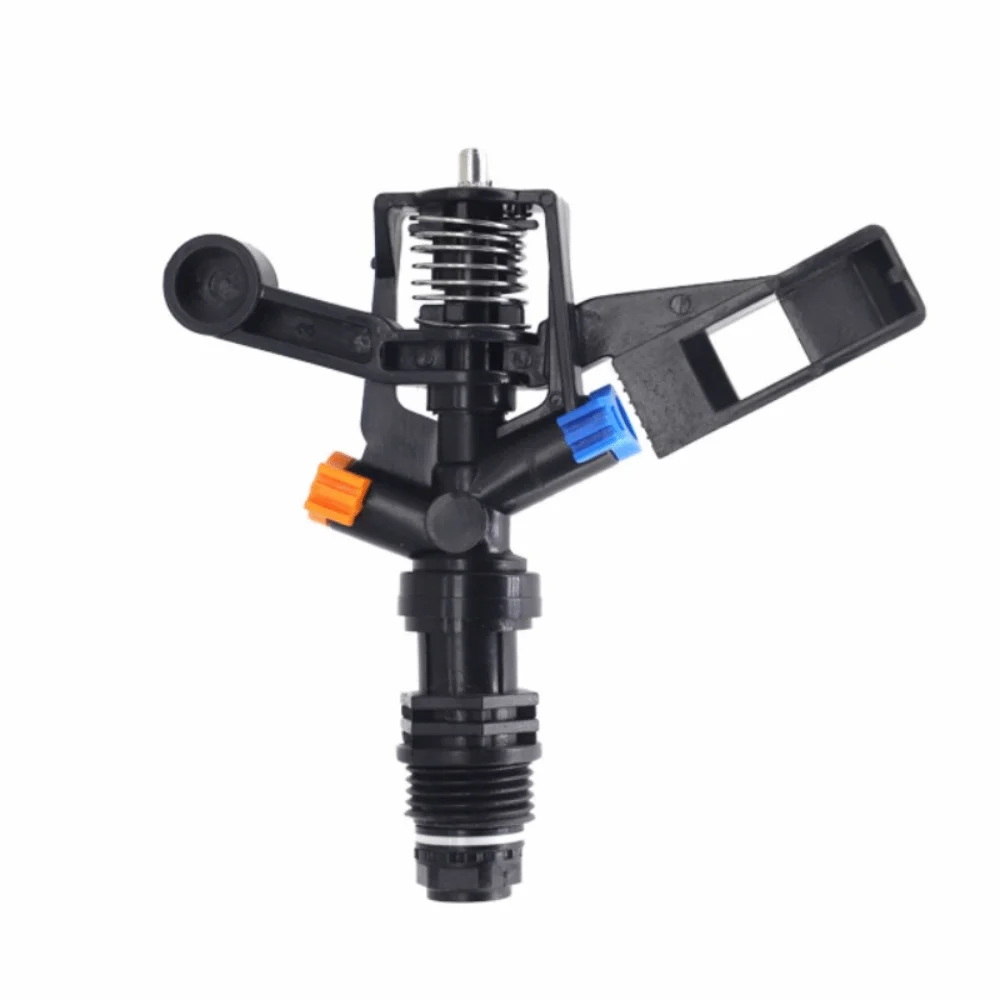 360 Degree Rotating Rocker Sprinkler 1/2 Inch Thread Automatic Rotary Sprayer Nozzle Efficient Water Plastic Impact Sprinkler