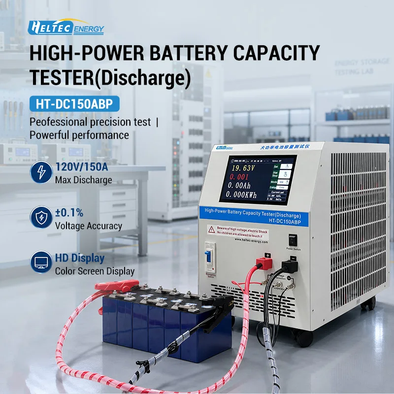 Heltec 5-120V 1-50A Discharge Battery Electronic Load/Capacity Tester for Lead-acid/NiMH/LiFePO4/NCM Batteries Electronic Tools