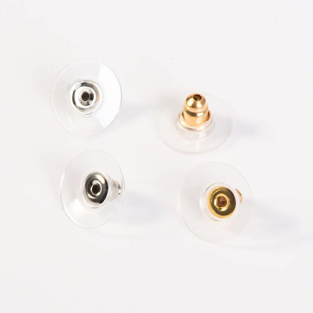 100Pcs Gold Clutch Earring Backs Long-Lasting Anti-Rust Jewelry Earnuts Portable Earring Back Earnuts