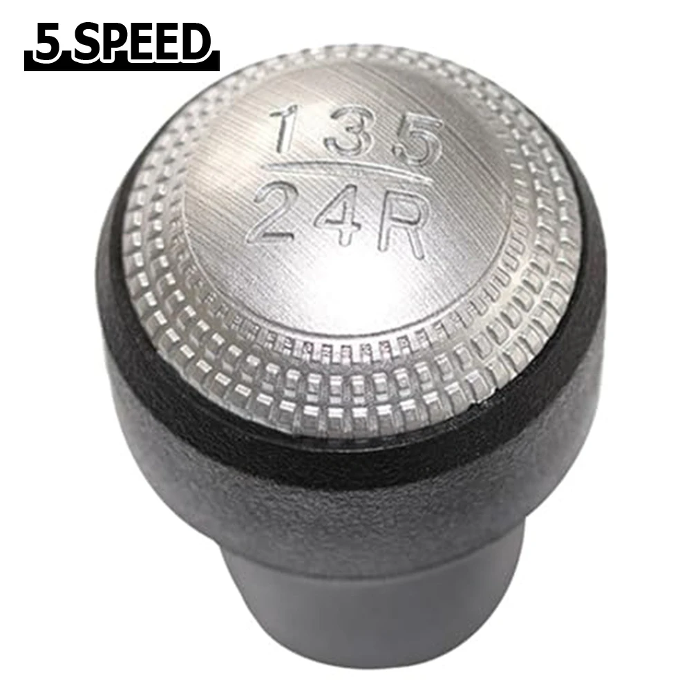 5-Speed Shifter Black Gear Shift Knob Gear Shift Knob ABS Plastic Construction Dust Protection Boot Easy Installation