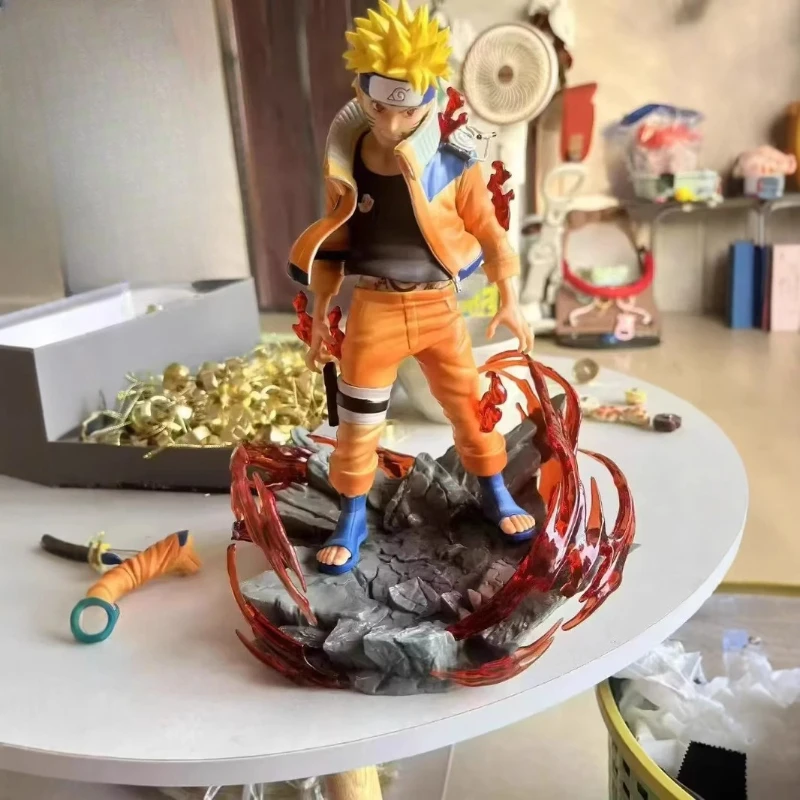 24cm nova naruto anime figura uzumaki naruto periférico pvc modelo coletar estátua decoração de mesa ornamentos presentes aniversário brinquedos